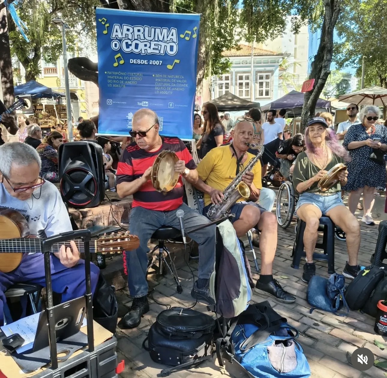Arruma o Coreto: roda de choro reúne músicos todos os domingos em Laranjeiras