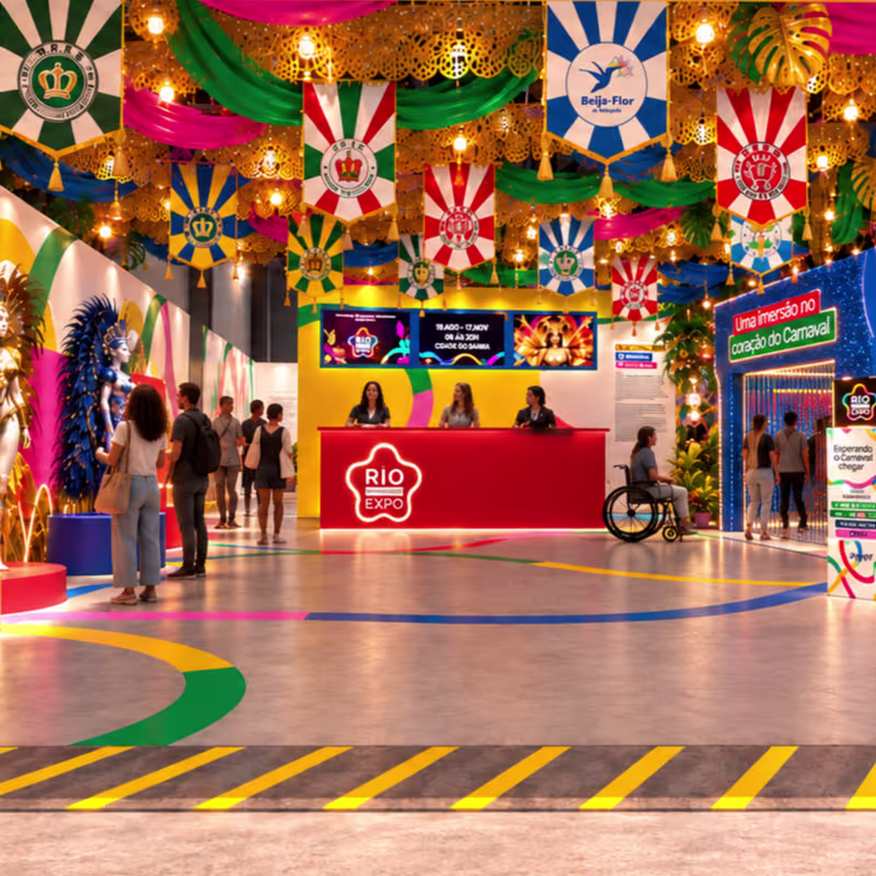 Rio Carnaval Expo: exposição imersiva conta a história do Carnaval do Rio